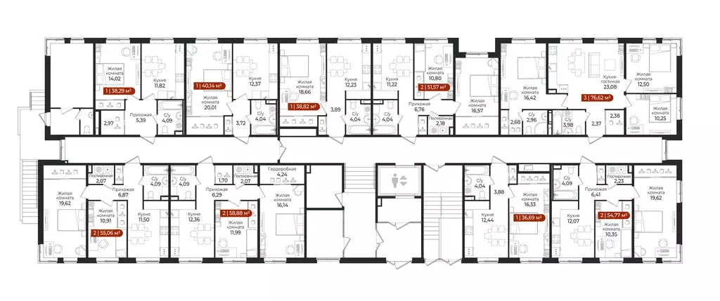 1-комнатная квартира: Всеволожский район, посёлок Щеглово (35.89 м) - Фото 2