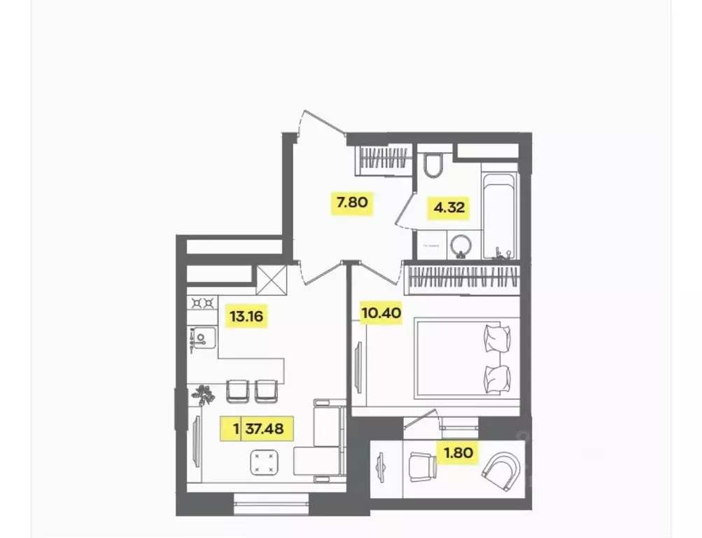 Свободной планировки кв. Московская область, Солнечногорск городской ... - Фото 1