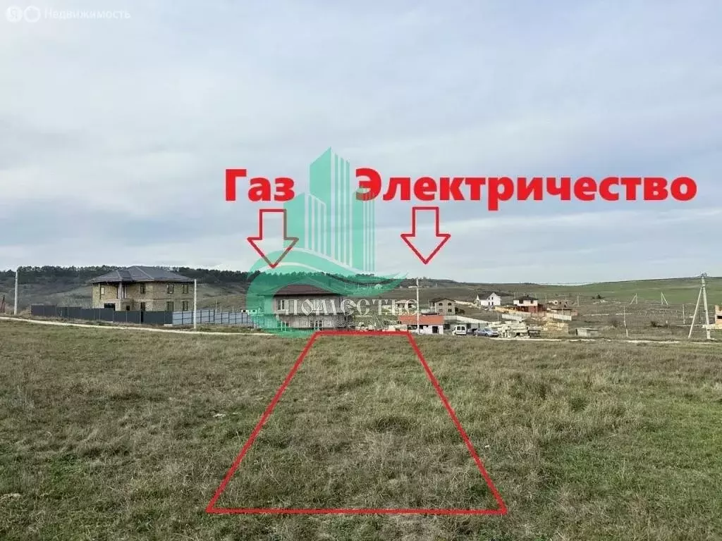 Участок в Бахчисарайский район, Почтовское сельское поселение, село ... - Фото 1