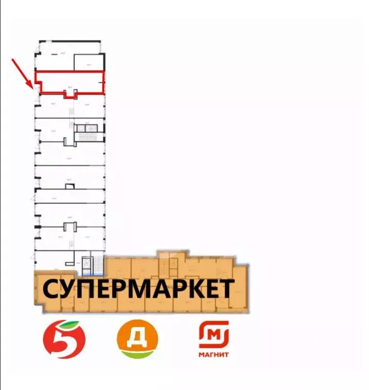 Торговая площадь в Московская область, Химки Клязьма-Старбеево мкр, ... - Фото 2