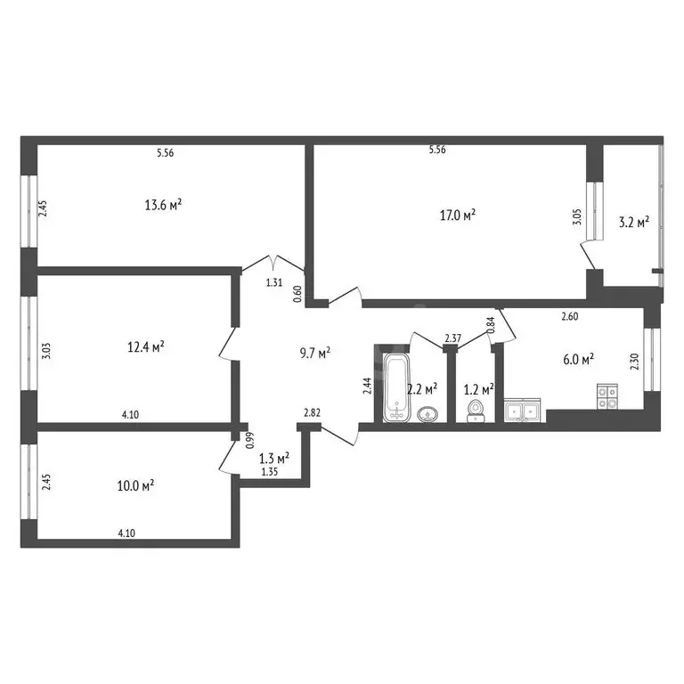4-комнатная квартира: Самара, улица Георгия Димитрова, 11 (73 м) - Фото 1