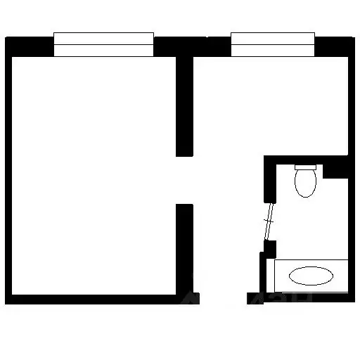 1-к кв. Калужская область, Ермолино г. Боровский муниципальный округ, ... - Фото 2