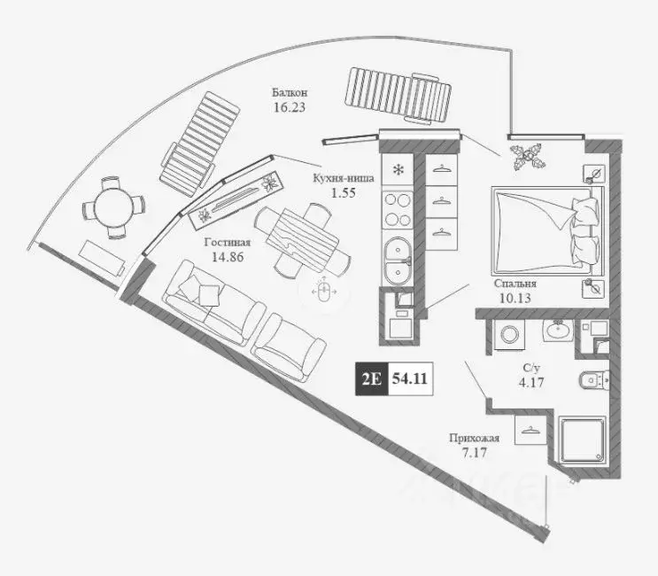 1-к кв. Крым, Алушта ул. Западная, 4к3/2 (54.11 м) - Фото 2
