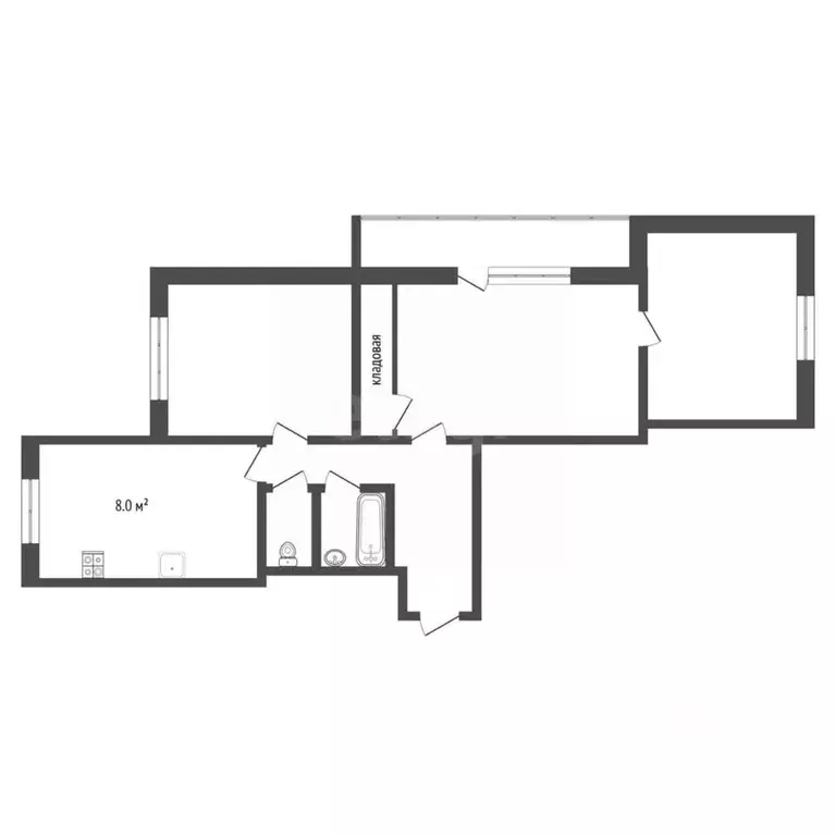 3-к кв. Москва пос. Коммунарка, 7 (62.8 м) - Фото 2