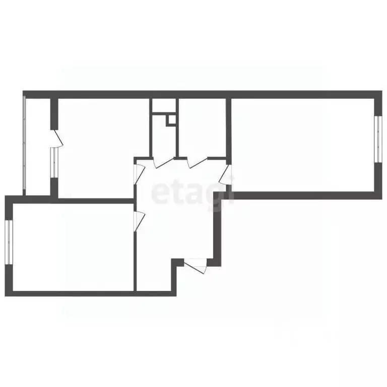 2-к кв. Ленинградская область, Коммунар г. Гатчинский муниципальный ... - Фото 2