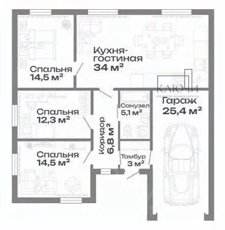 Дом в Челябинская область, Магнитогорск Созвездие клп, ул. ... - Фото 2