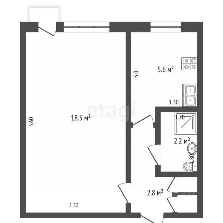1-к кв. Краснодарский край, Геленджик городской округ, с. Кабардинка ... - Фото 2