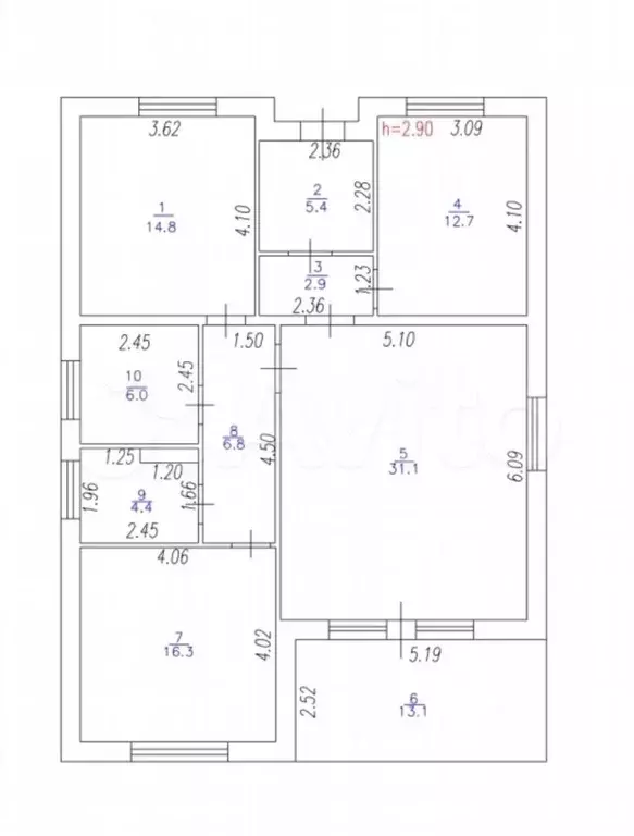 Коттедж 105,1 м на участке 6,5 сот. - Фото 0