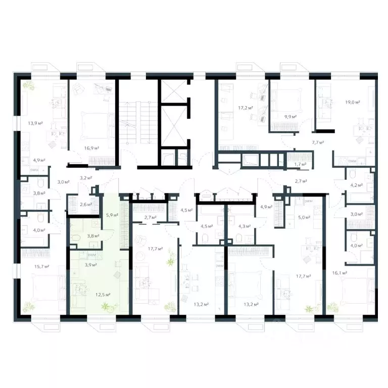 1-к кв. Приморский край, Владивосток Дом на Востоке жилой комплекс, ... - Фото 1