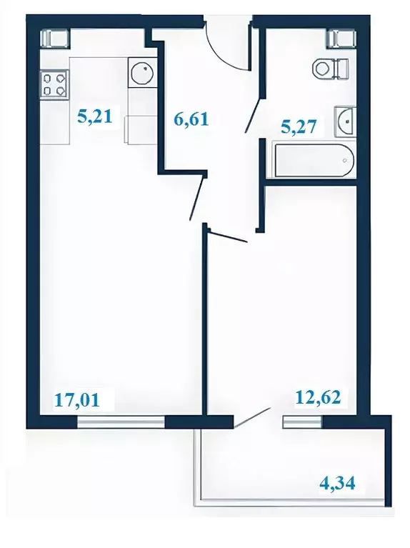 2-к кв. Волгоградская область, Волгоград ул. Клары Цеткин, 1А (48.89 ... - Фото 1