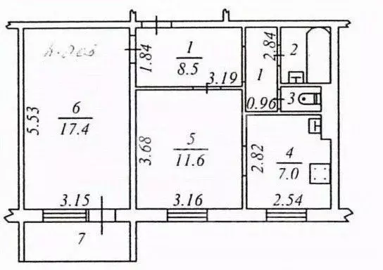 2-к кв. Ямало-Ненецкий АО, Ноябрьск просп. Мира, 16 (48.2 м) - Фото 2