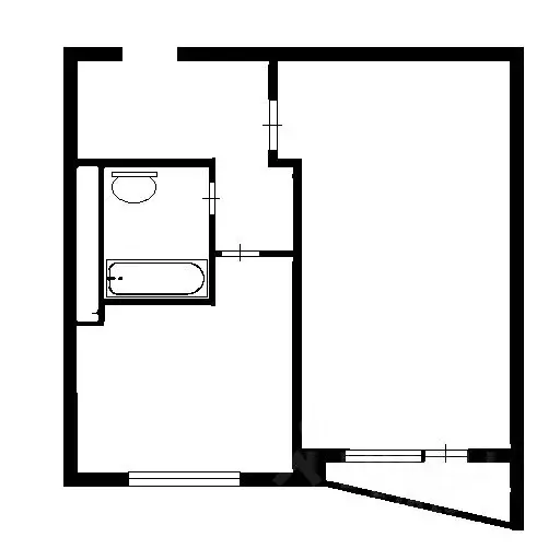 1-к кв. Москва 1-й Амбулаторный проезд, 7К3 (33.0 м) - Фото 2
