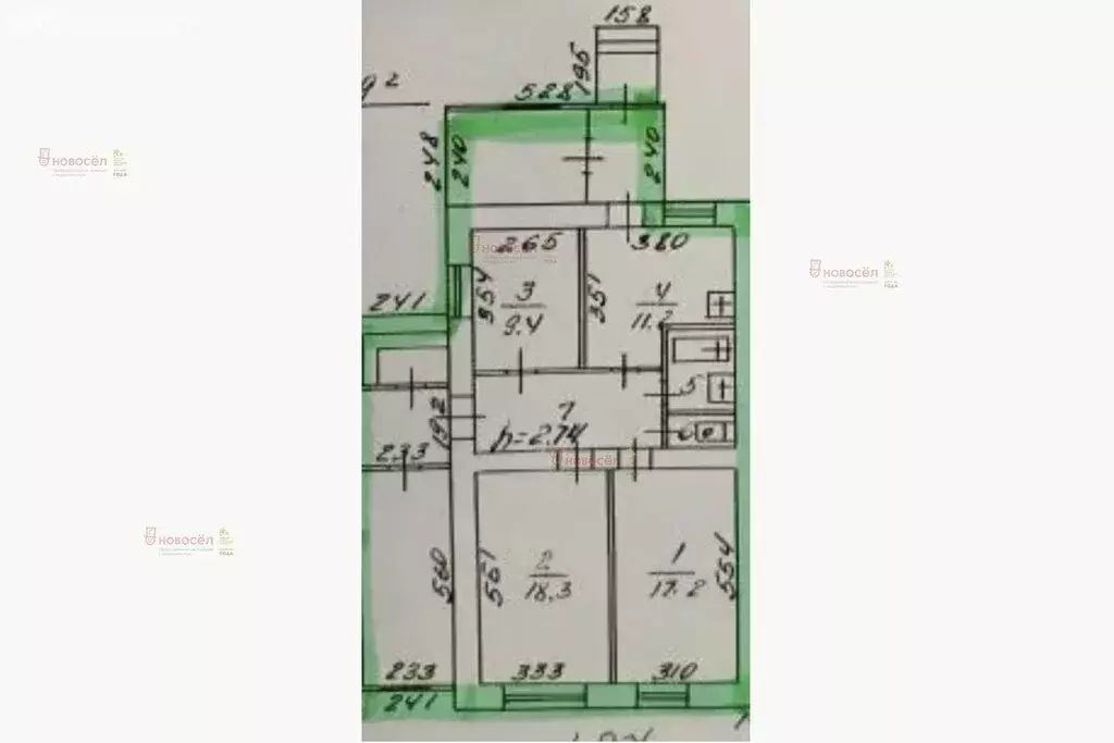 3-комнатная квартира: посёлок Исток, Озёрный переулок, 13 (70 м) - Фото 1