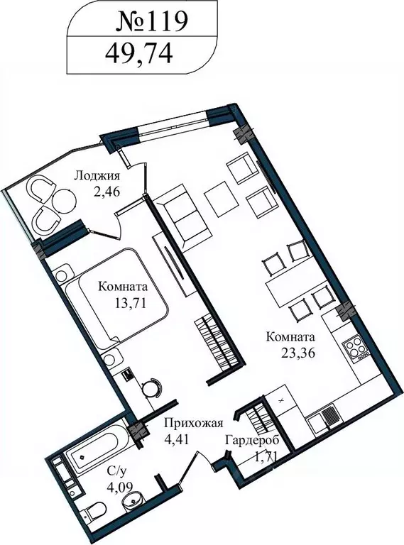 2-к кв. Севастополь ул. Летчиков, 10 (52.1 м) - Фото 0