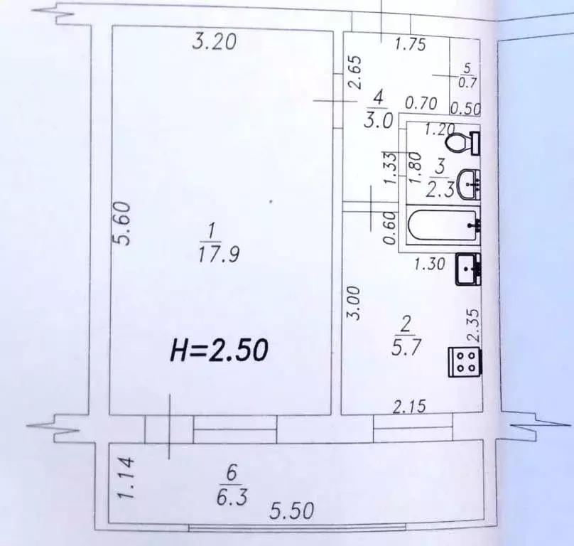 1-к кв. Краснодарский край, Анапа ул. Ленина, 131 (35.0 м) - Фото 2