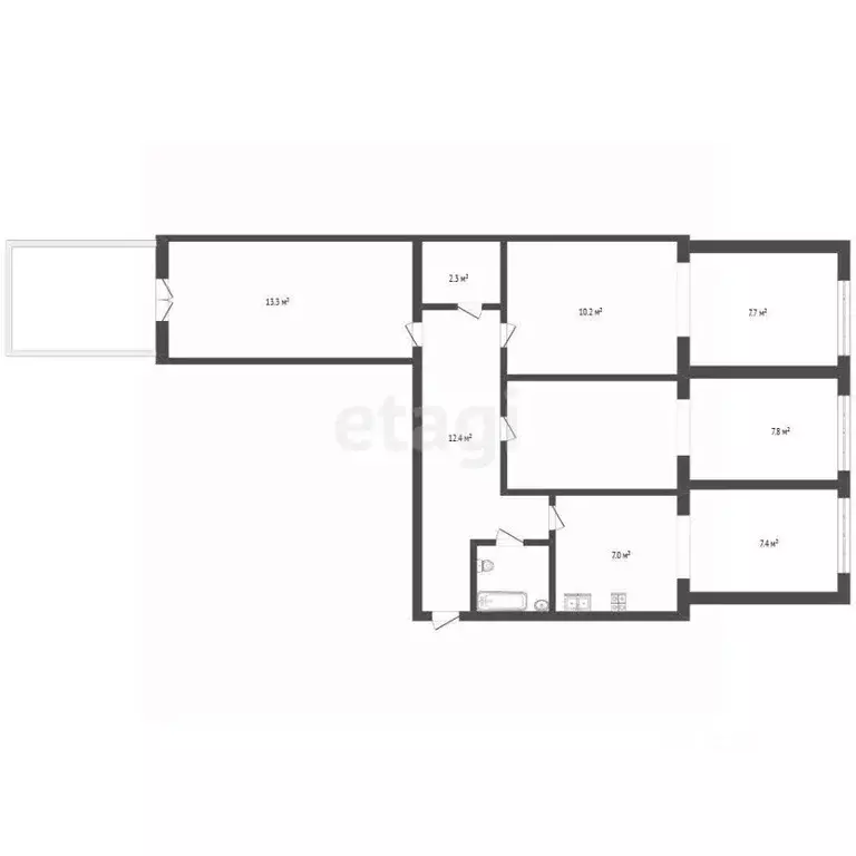 3-к кв. Крым, Феодосия ул. Крымская, 82А (108.5 м) - Фото 2