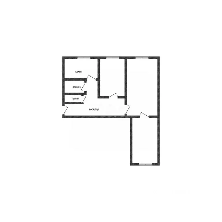 3-к кв. Курская область, Льгов пер. Ивана Франко, 10Б (57.1 м) - Фото 2