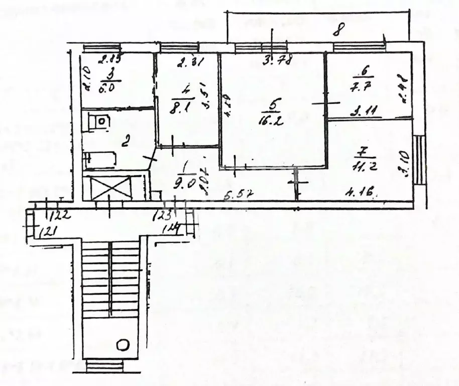 4-к кв. Московская область, Одинцово Можайское ш., 97 (64.2 м) - Фото 2