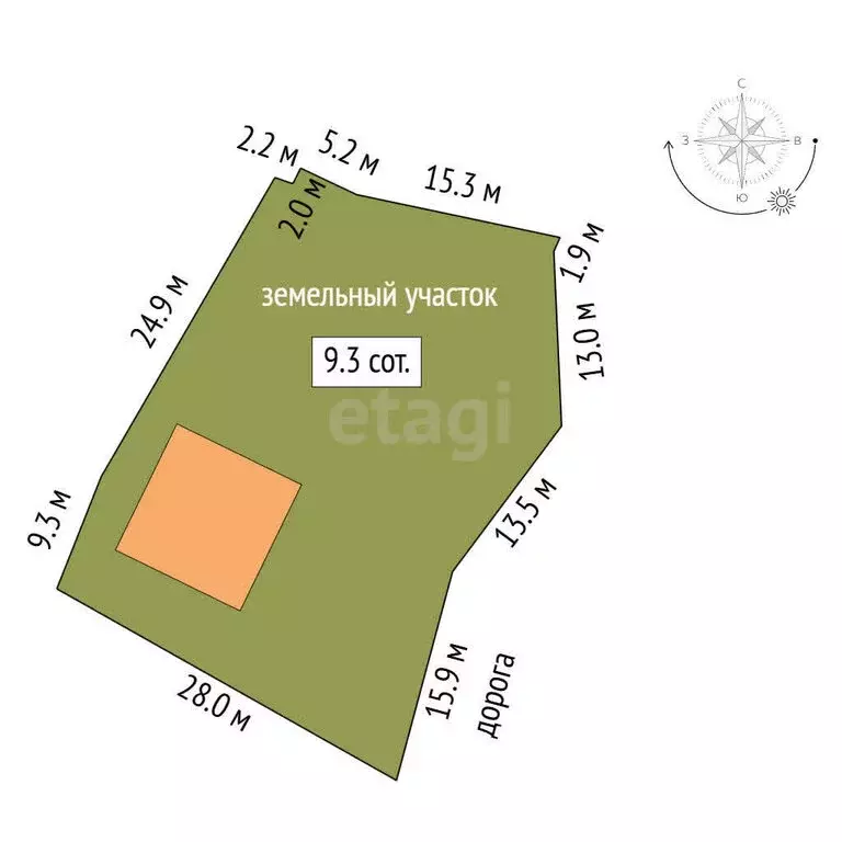 Участок в Бахчисарай, улица Танкистов (9.29 м) - Фото 0