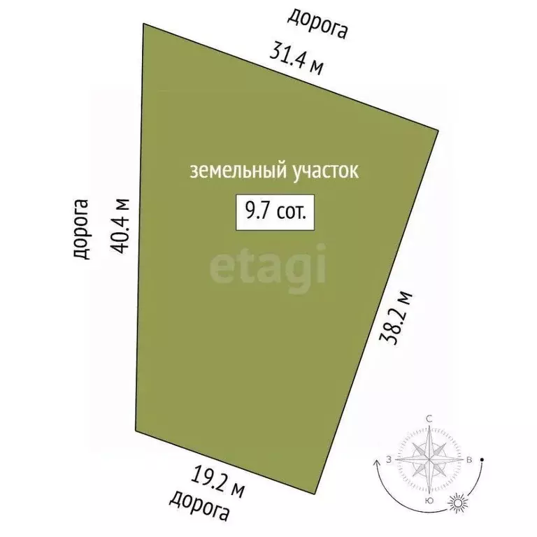 Участок в Тюменская область, Тюменский муниципальный округ, д. ... - Фото 2