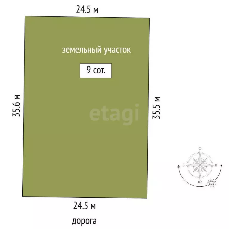 Участок в Нижнетавдинский район, СНТ Сочинские, 36-я линия (9.95 м) - Фото 0