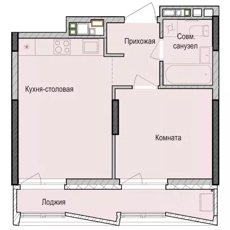 1-к кв. Татарстан, Казань Седьмое Небо жилрайон, Унай жилой комплекс ... - Фото 0