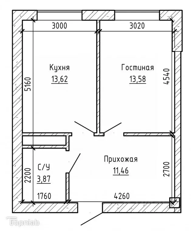 1-к кв. Кабардино-Балкария, Нальчик ул. Профсоюзная (43.0 м) - Фото 2