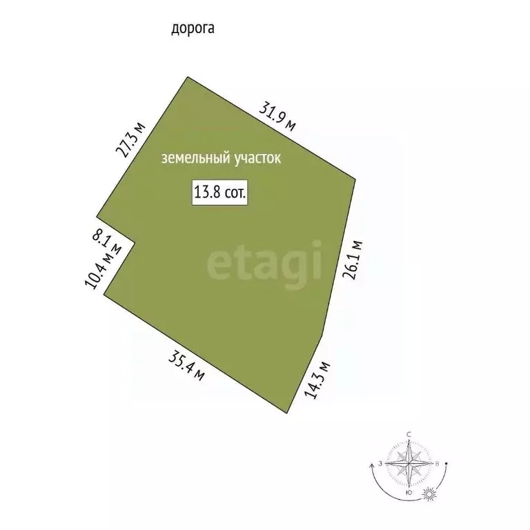 Участок в Кемеровская область, Кемерово ул. Лутугина (13.78 сот.) - Фото 1
