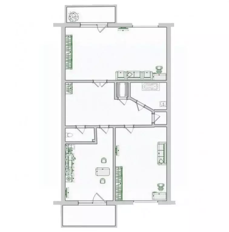 2-к кв. Томская область, Томск ул. Елизаровых, 68 (59.7 м) - Фото 1