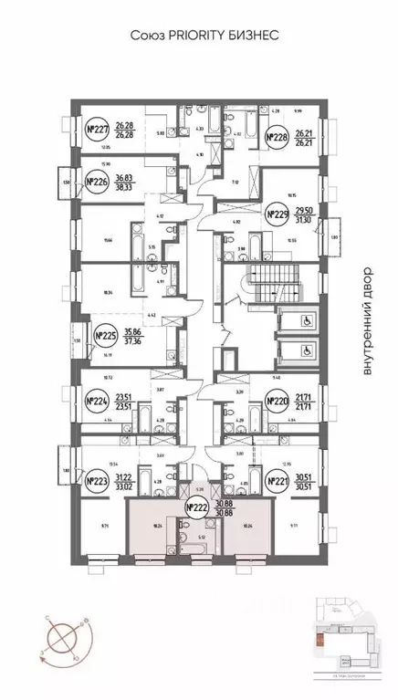 1-к кв. Иркутская область, Иркутск Макс жилой комплекс (30.88 м) - Фото 2