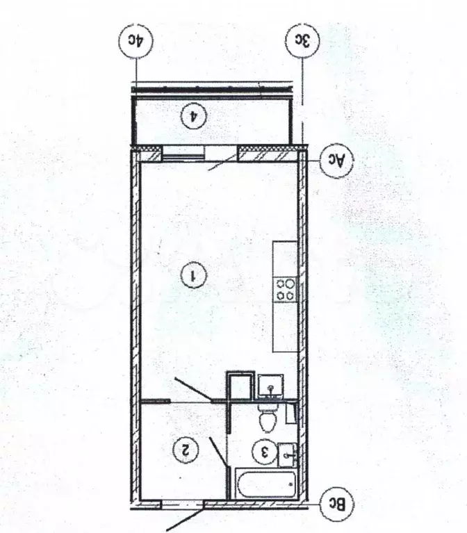Квартира-студия, 29 м, 3/24 эт. - Фото 0