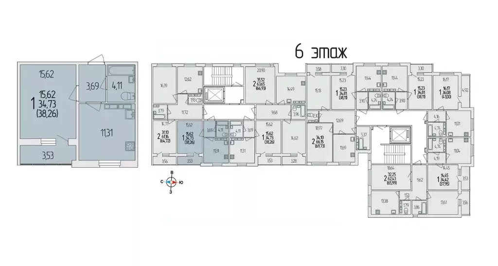 1-к кв. Белгородская область, Белгородский район, Разумное рп ул. ... - Фото 1