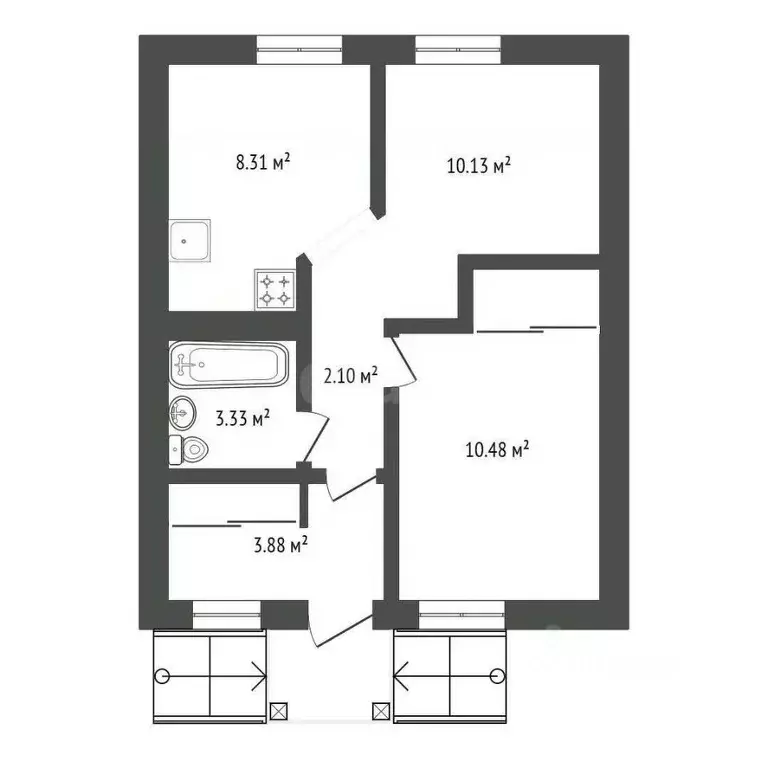 Дом в Амурская область, Благовещенск Аллюр СНТ, 68 (76 м) - Фото 2