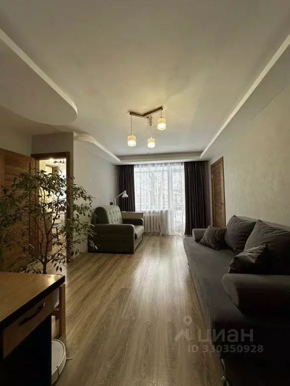 2-к кв. Пермский край, Пермь ул. Писарева, 34 (42.7 м) - Фото 1