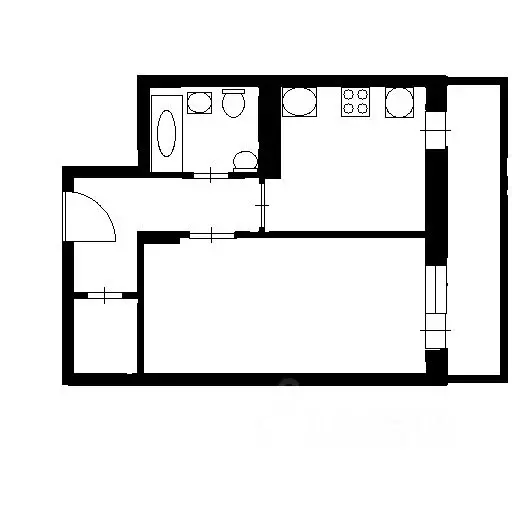 1-к кв. Воронежская область, Воронеж наб. Максима Горького, 49Б (38.2 ... - Фото 1