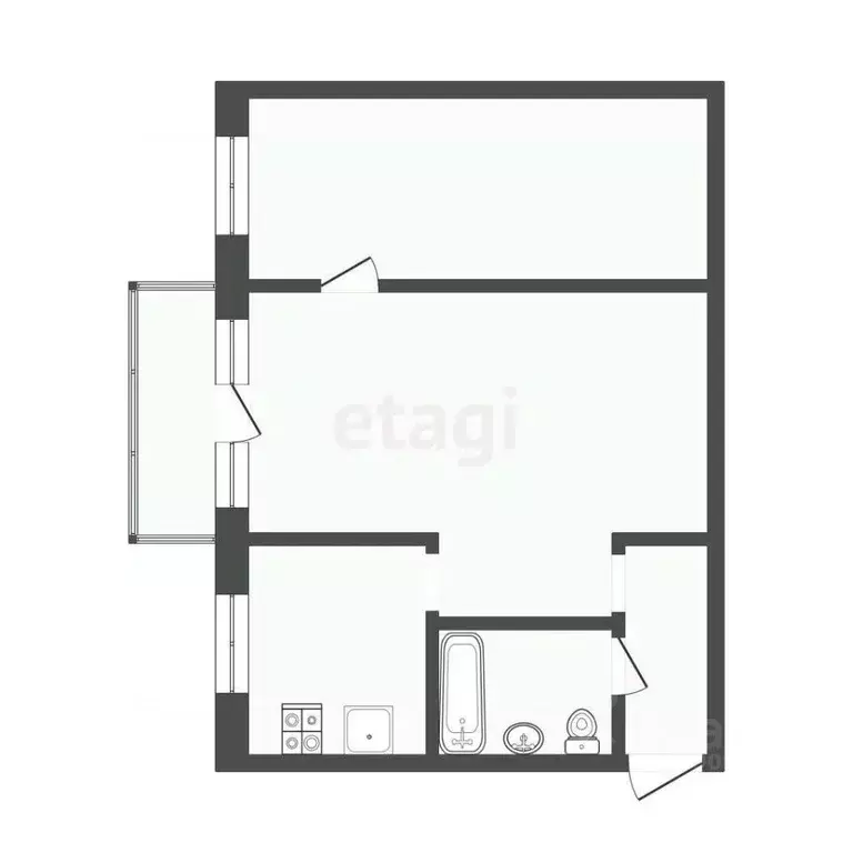 2-к кв. Смоленская область, Смоленский муниципальный округ, д. ... - Фото 2