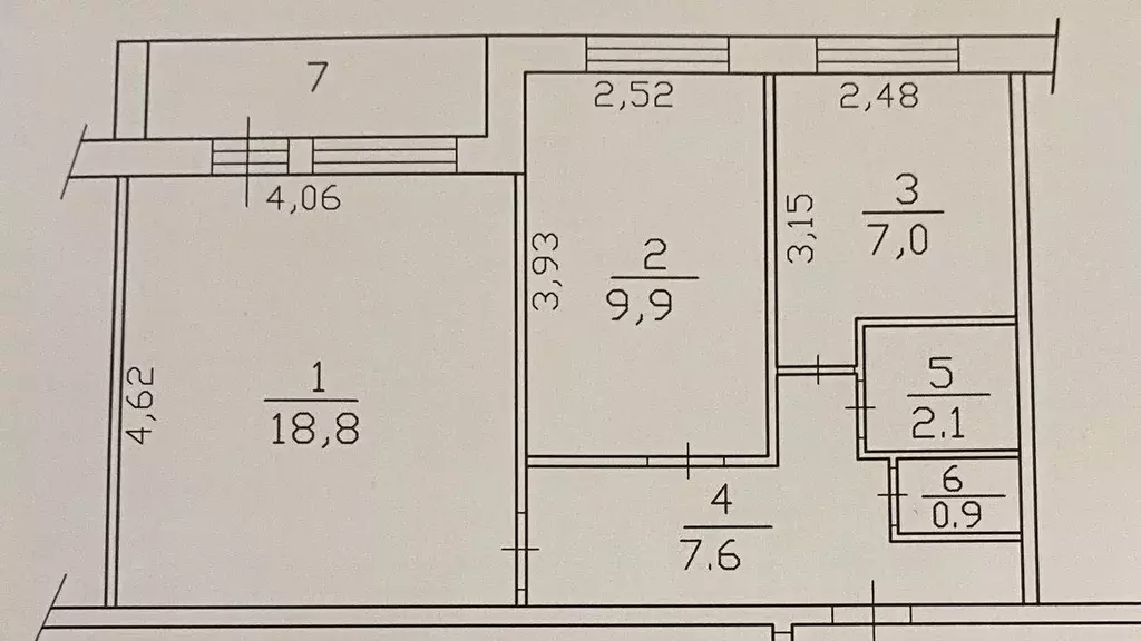 2-к кв. Ленинградская область, Всеволожск ул. Героев, 9/1 (46.0 м) - Фото 1