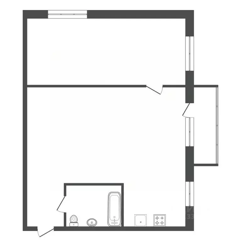 2-к кв. Красноярский край, Красноярск ул. Академгородок, 4 (45.9 м) - Фото 0