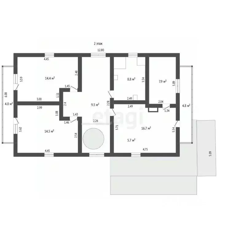 Дом в Калининградская область, Гурьевский муниципальный округ, пос. ... - Фото 2