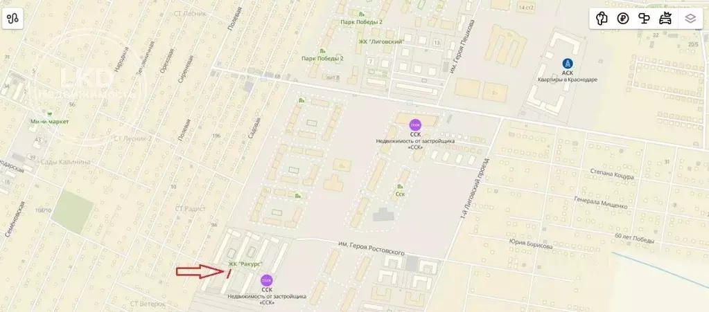 Торговая площадь в Краснодарский край, Краснодар ул. Имени Героя ... - Фото 2