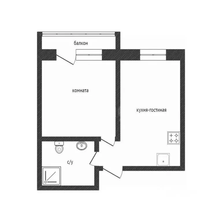 2-к кв. Курганская область, Курган Омская ул., 1 (59.3 м) - Фото 2