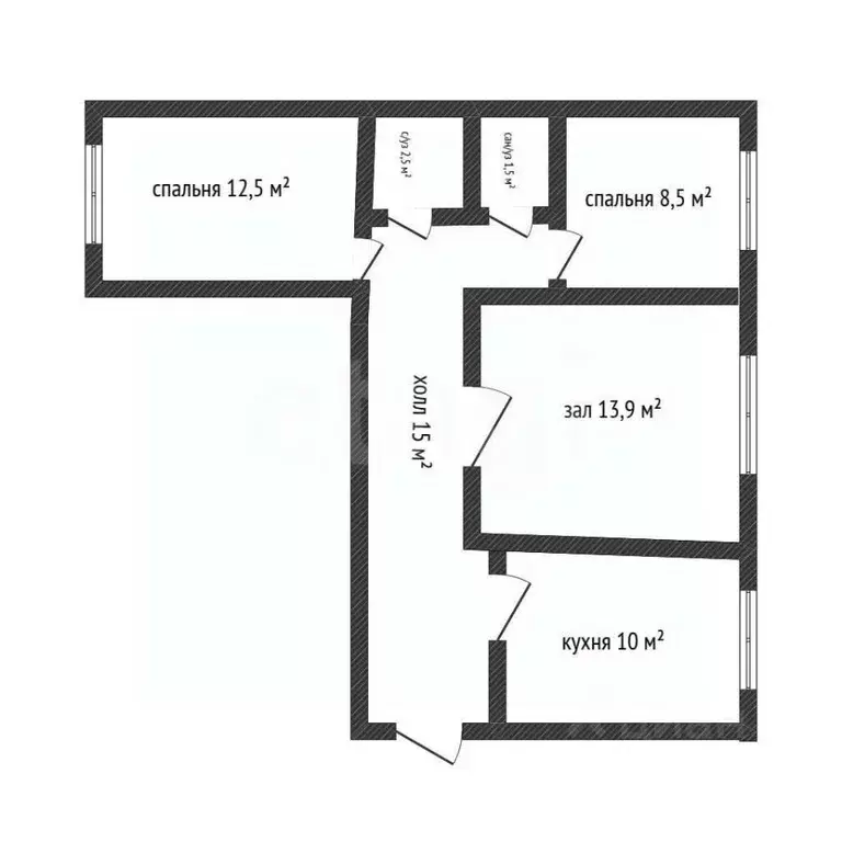 3-к кв. Адыгея, Майкоп ул. Михайлова, 15 (69.6 м) - Фото 2