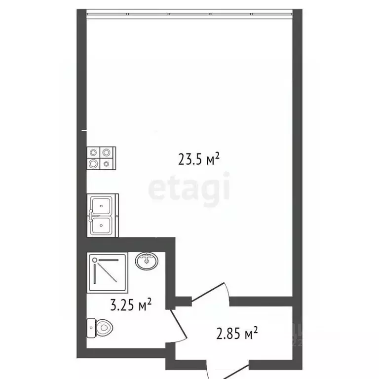 Студия Удмуртия, Ижевск Парковая ул., 7 (23.2 м) - Фото 1