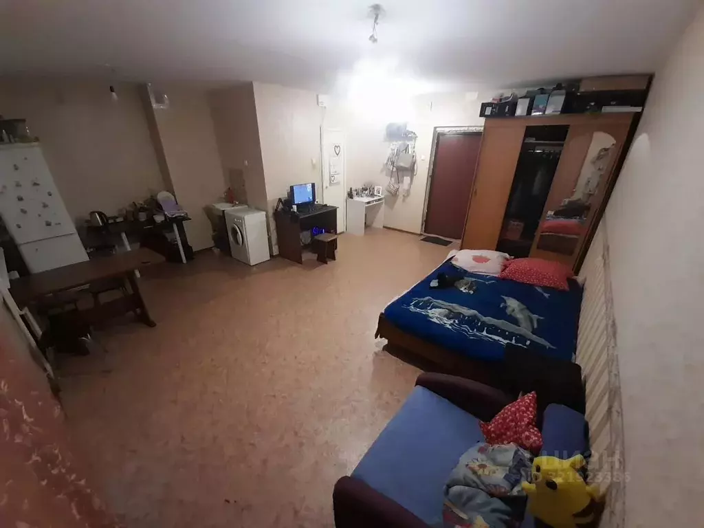 Студия Омская область, Омск ул. 12 Декабря, 1к1 (33.0 м) - Фото 1