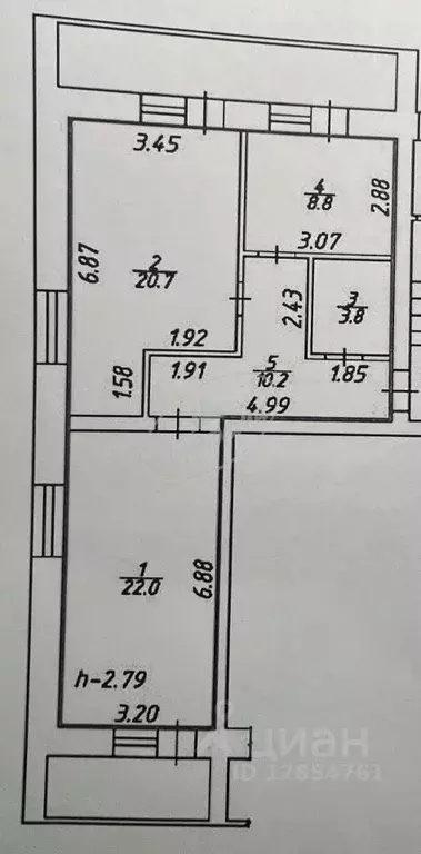 2-к кв. Калужская область, Калуга Терепецкая ул., 6 (79.8 м) - Фото 2