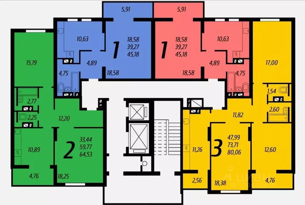 1-к кв. Саратовская область, Саратов Лунная ул., 25Б (45.0 м) - Фото 0