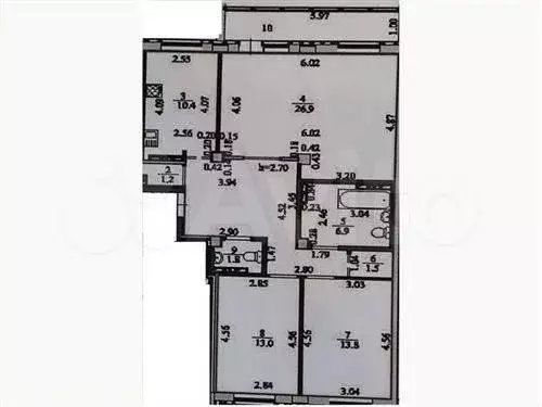 3-к. квартира, 84 м, 4/19 эт. - Фото 0