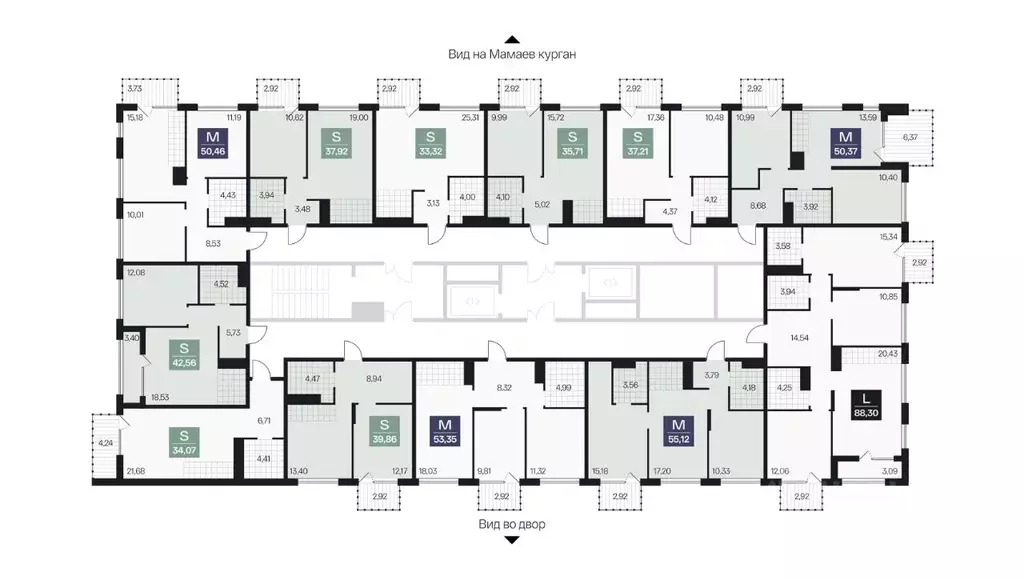 2-к кв. Волгоградская область, Волгоград просп. Имени В.И. Ленина, 59Г ... - Фото 2