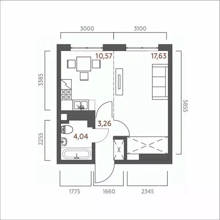 1-к кв. Иркутская область, Иркутск ул. 6-я Советская, 2 (35.5 м) - Фото 0