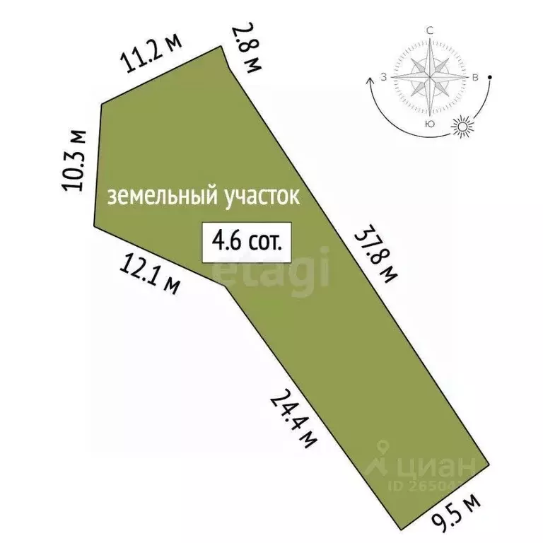 Участок в Севастополь Балаклавский муниципальный округ, Гераклея ... - Фото 2